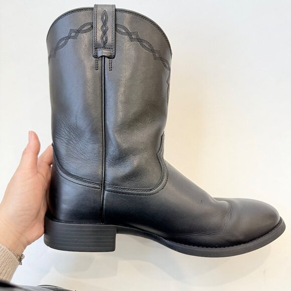 Ariat Men’s Heritage Roper Western Boots Black Leather Round Toe Size 11EE - Picture 5 of 13